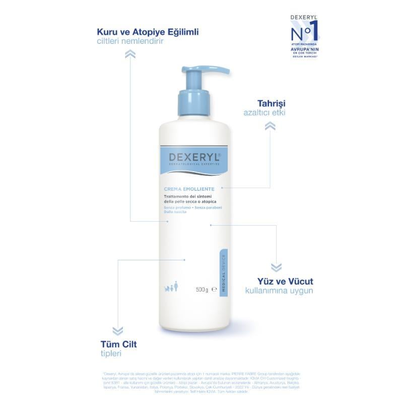 Dexeryl Emollient Cream 500 gr