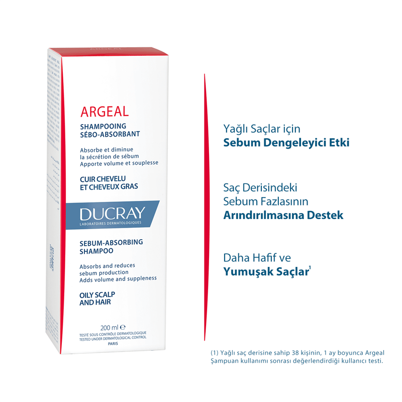 Ducray Argeal Sebum Absorbing Shampoo 200 ml