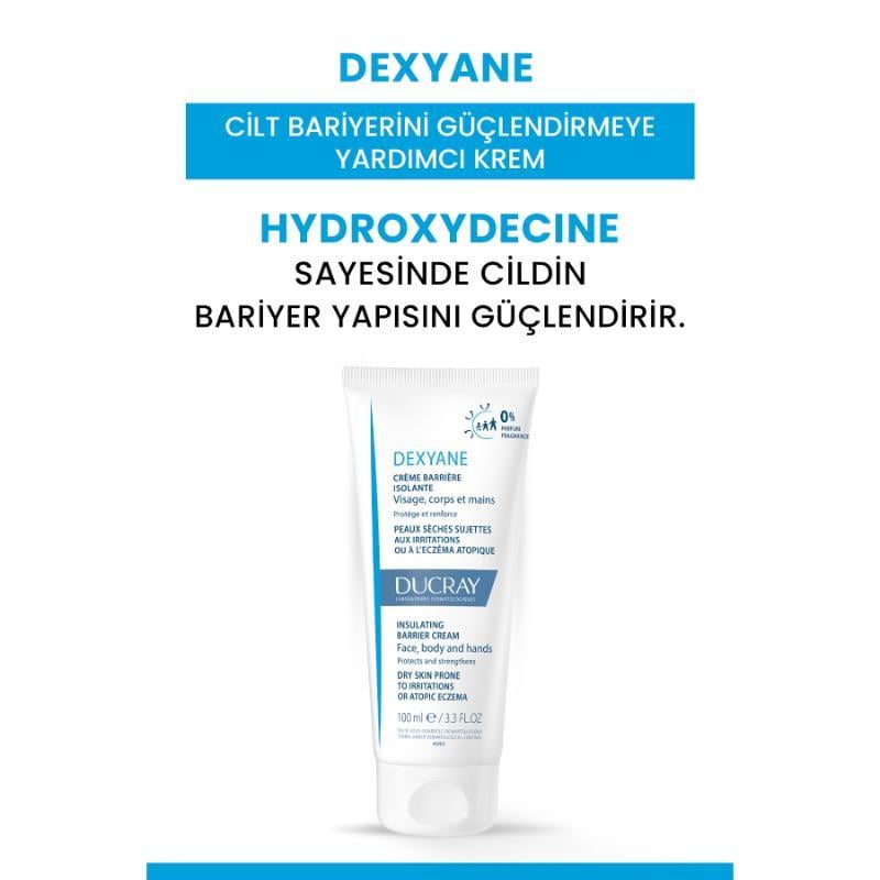 Ducray Dexyane Barrier- Kuru Ciltler Için Nemlendirici Krem 100ML
