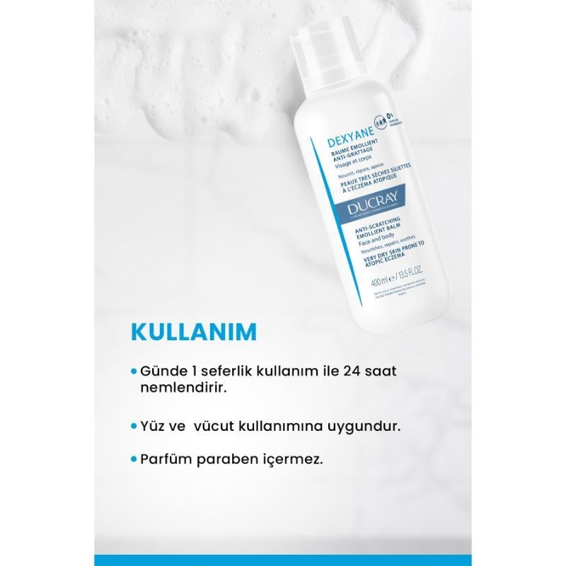 Ducray Dexyane-Kuruluğa Bağlı Kaşıntı Hissine Nemlendirici 400ML