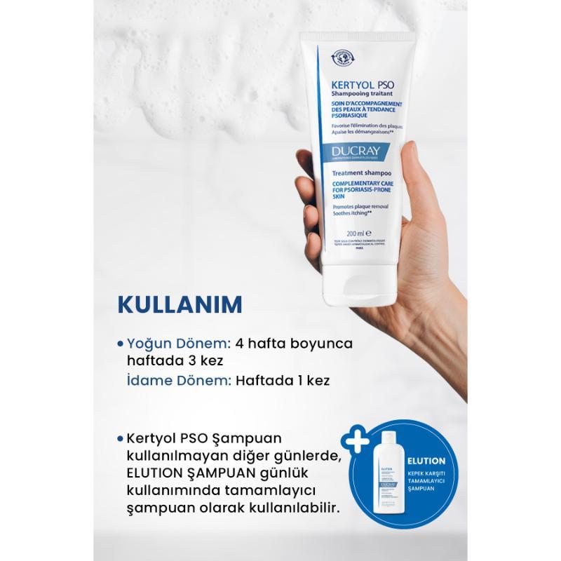Ducray Kertyol PSO Shampoo Pullanma Karşıtı Şampuan 200 ml