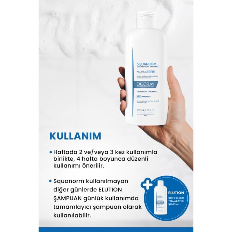 DUCRAY Squanorm Sec Şampuan 200 ml