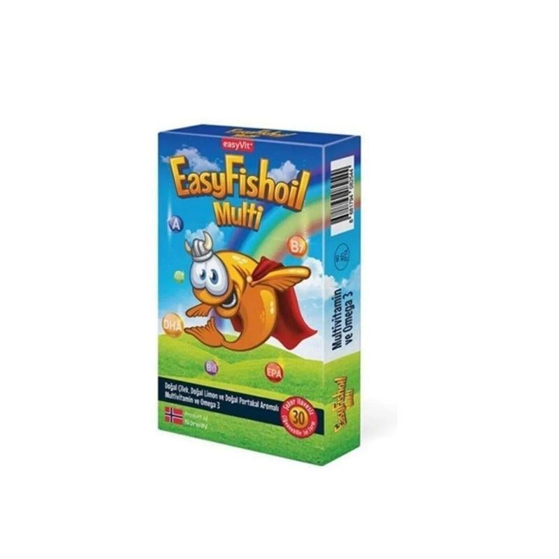 Easyvit Multi Omega 3 + Multivitamin 30 Çiğnenebilir Jel Tablet