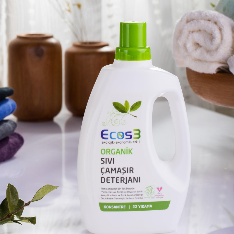 Ecos3 Organik Çamaşır Deterjanı 22 Yıkama - 750 ml