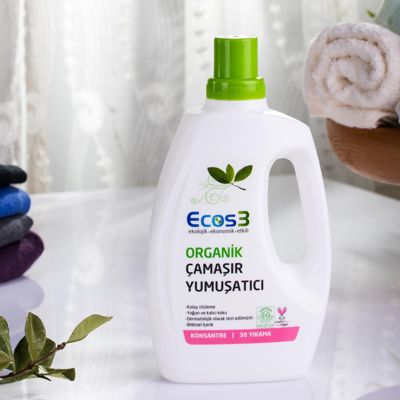 Ecos3 Organik Çamaşır Yumuşatıcı 30 Yıkama 750 ml