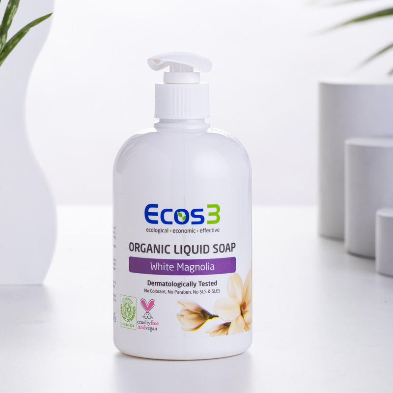 Ecos3 Organik Sıvı Sabun 500 ml Beyaz Manolya
