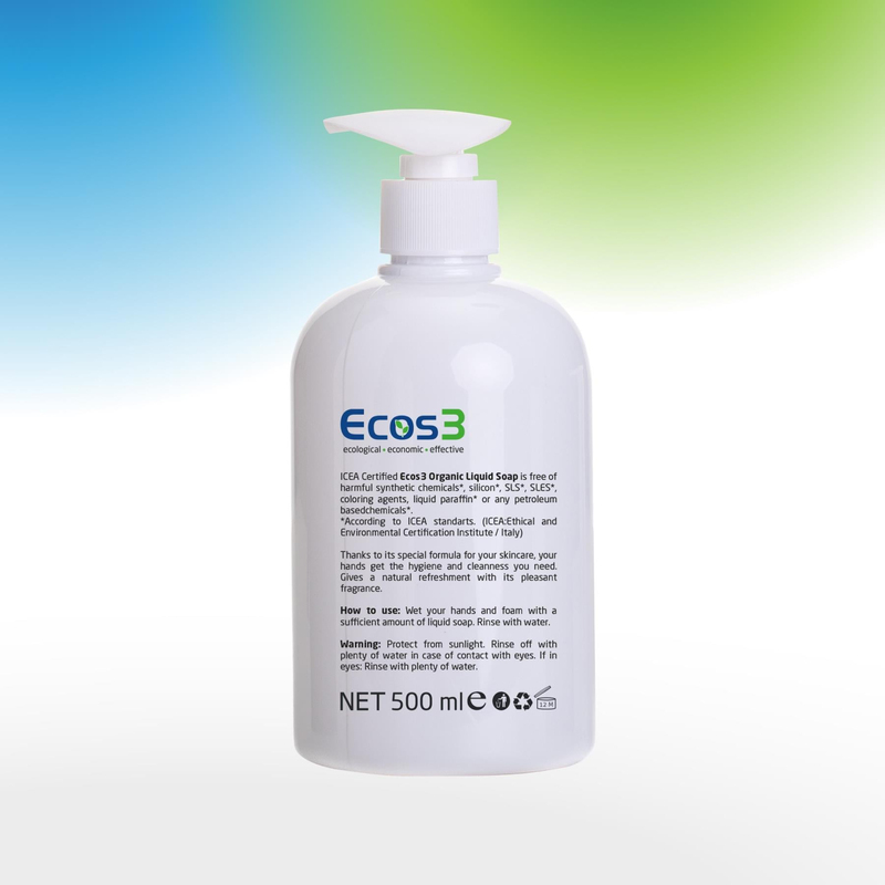 Ecos3 Organik Sıvı Sabun 500 ml Beyaz Manolya