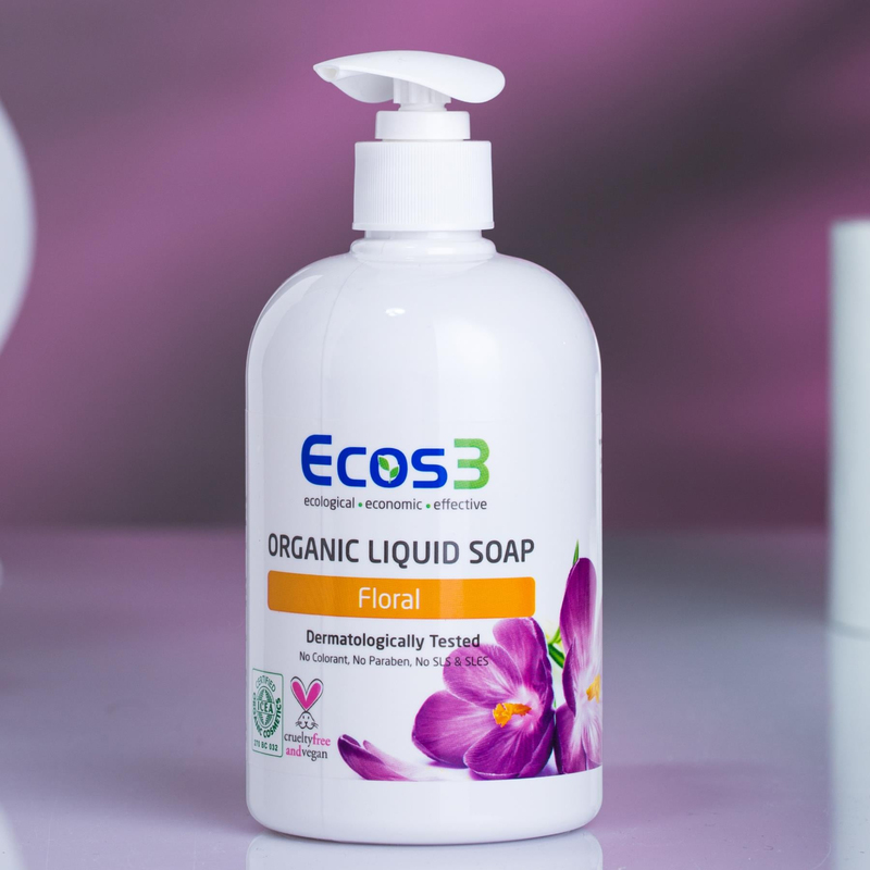 Ecos3 Organik Sıvı Sabun 500 ml - Floral