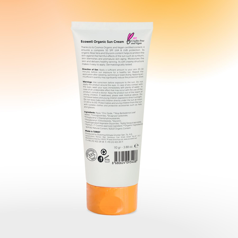 Ecowell Organik Güneş Kremi 110 gr