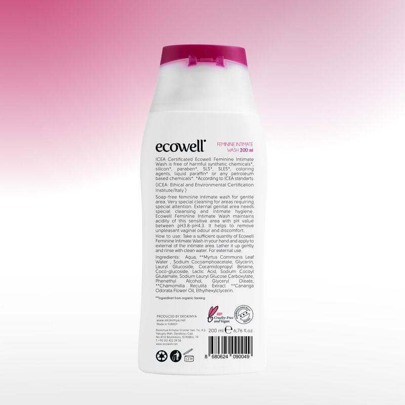 Ecowell Organik İntim Temizleyici 200 ml