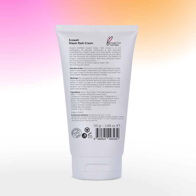 Ecowell Organik Pişik Kremi 110 gr