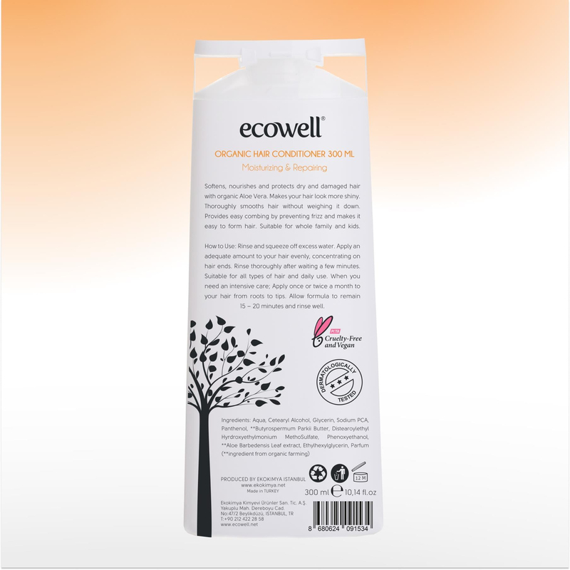 Ecowell Organik Saç Bakım Kremi 300 ml
