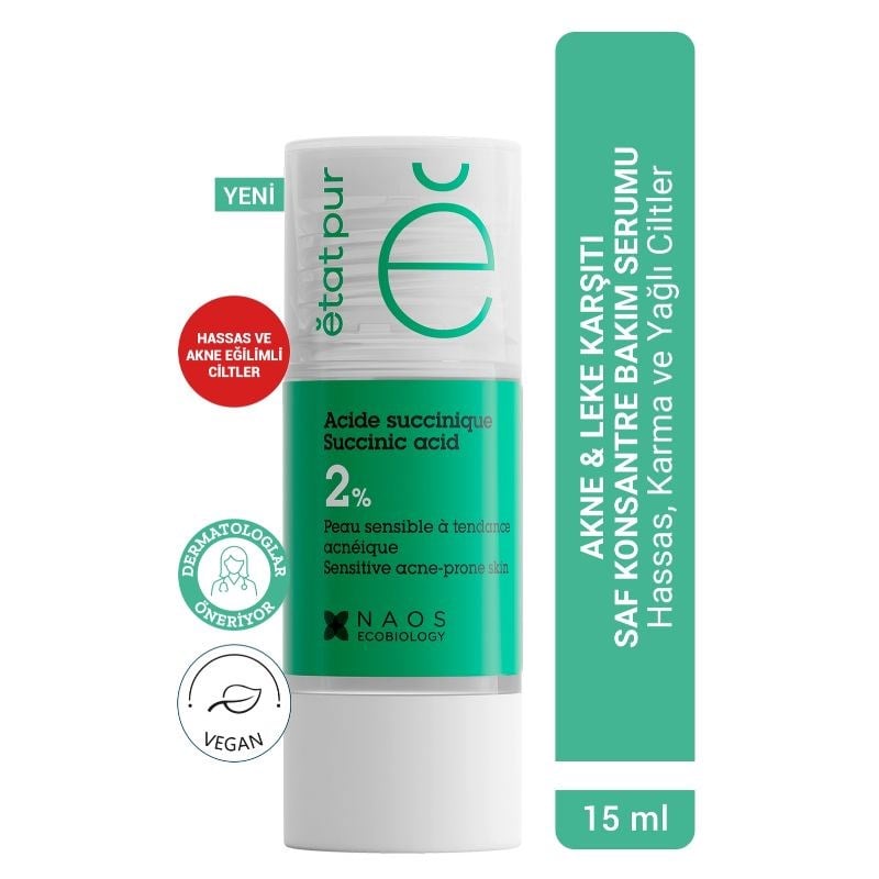 Etat Pur Pure Active Süksinik Bakım Serumu 15 ml