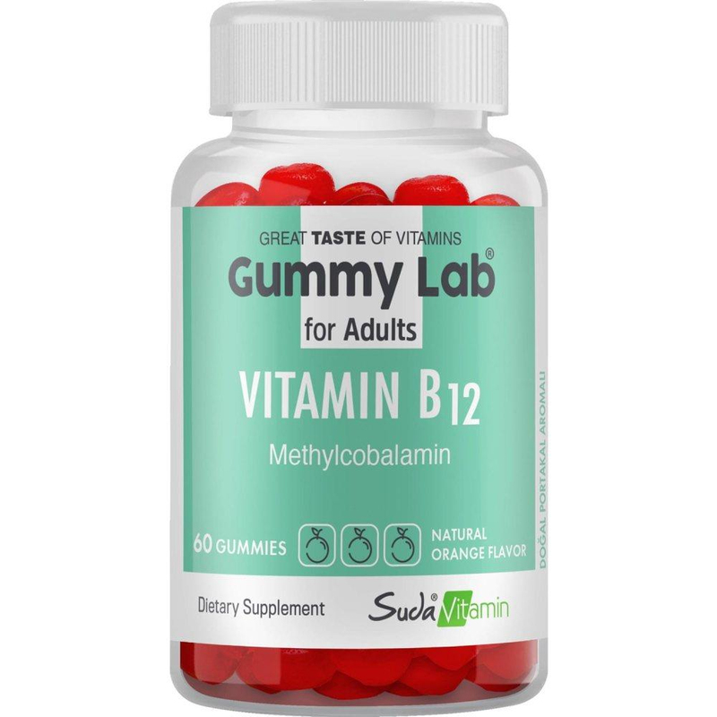 Gummylab Vitamin B12 For Adults Portakal 60 Gummies