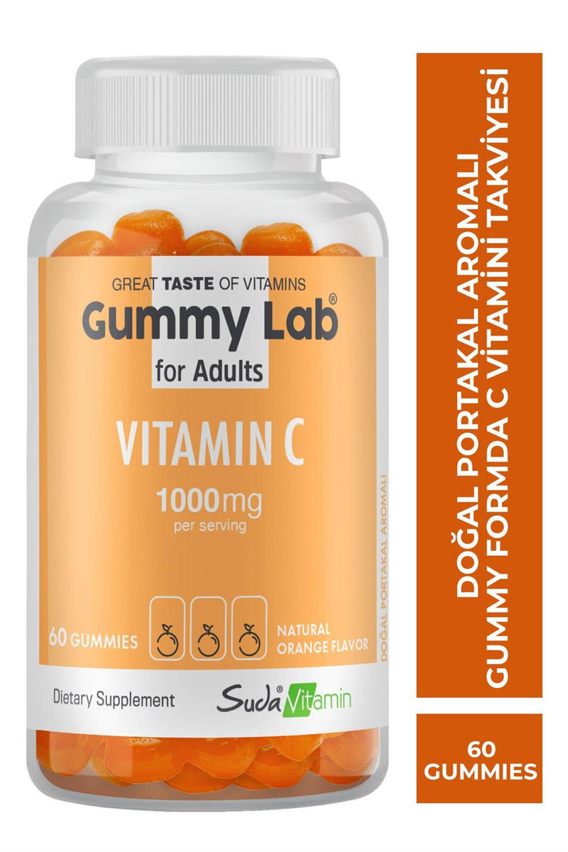 Gummylab Vitamin C Portakal Aromalı 60 Gummies