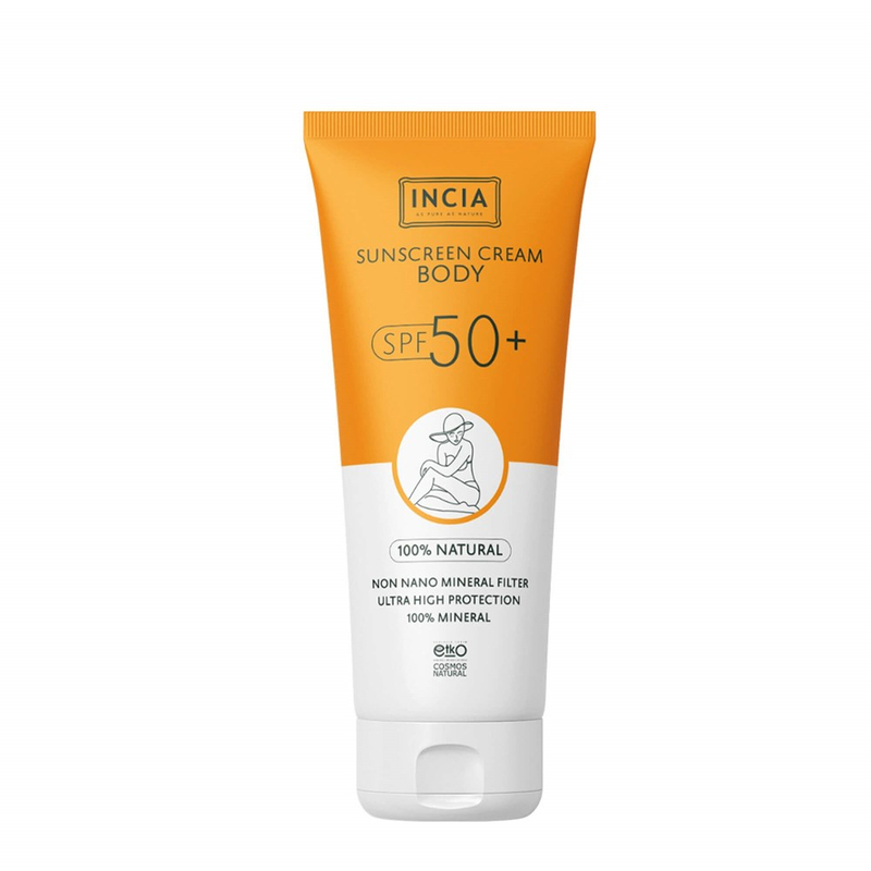 Incia Vücut Için %100 Doğal Güneş Kremi 50 Spf 150 ml
