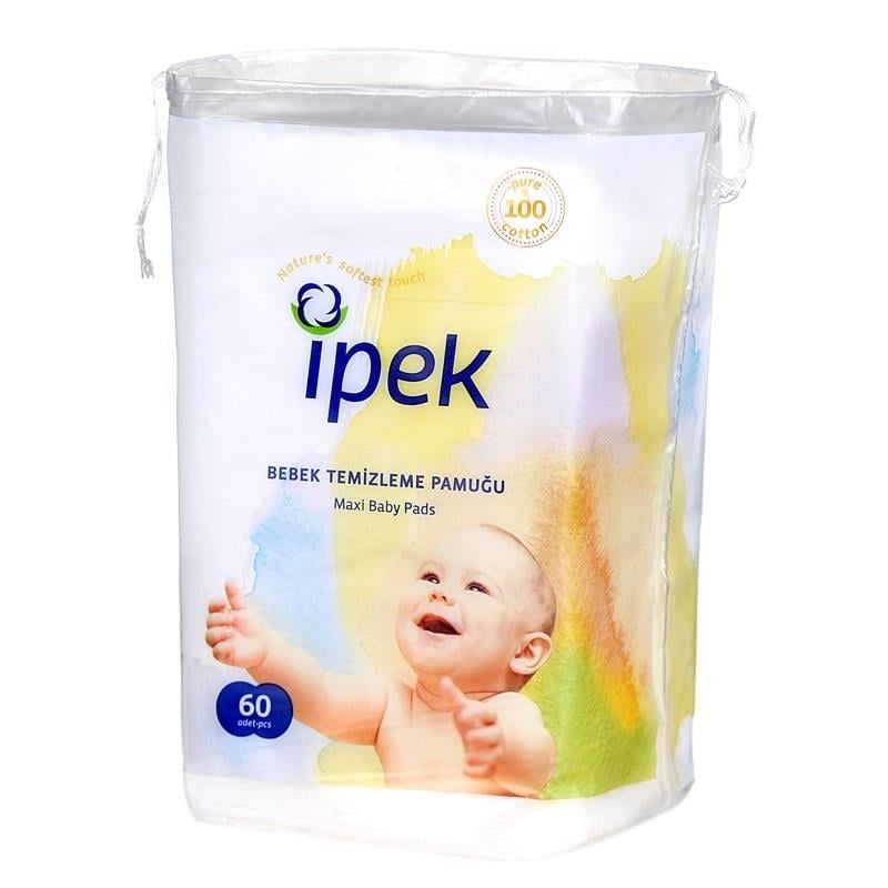 İpek Bebek Temizleme Pamuğu 60lı