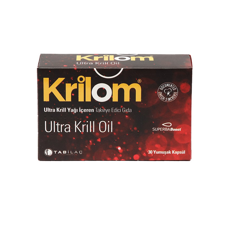 Krilom Ultra Krill Oil Takviye Edici Gıda 30 Yumuşak Kapsül