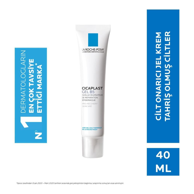 La Roche-Posay Cicaplast B5 Onarıcı Bakım Jeli Hasar Görmüş Hassas Ciltler 40Ml
