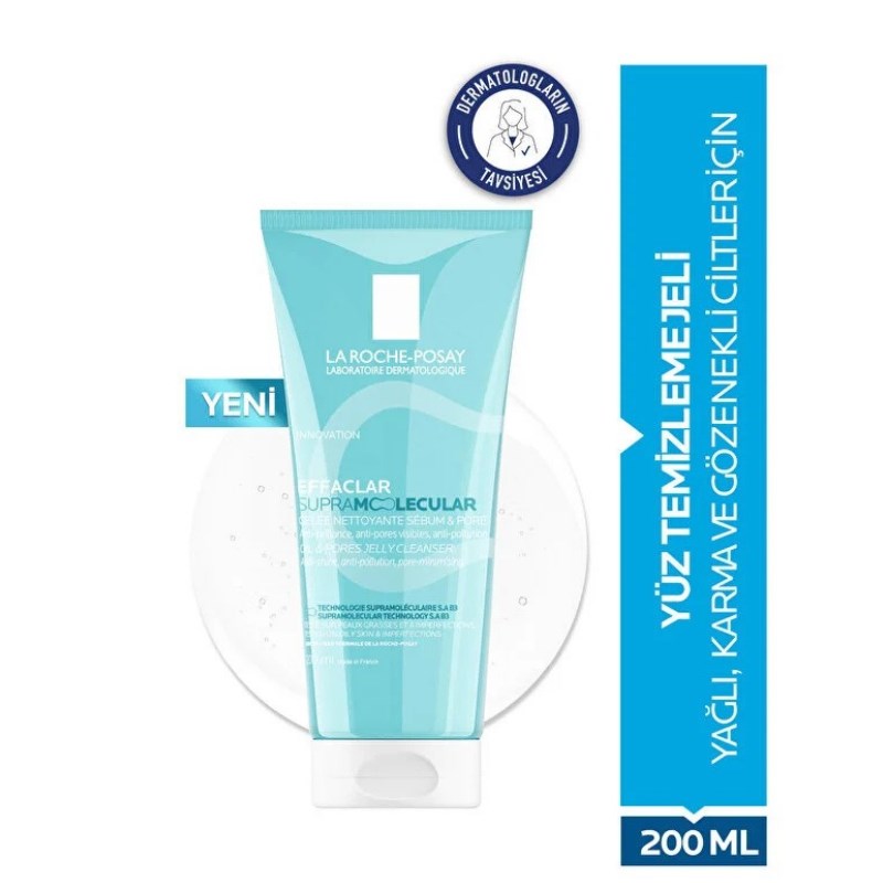 La Roche Posay Effaclar Supramolecular Gözenek Ve Yağlanma Karşıtı Yüz Temizleme Jeli 200 ml