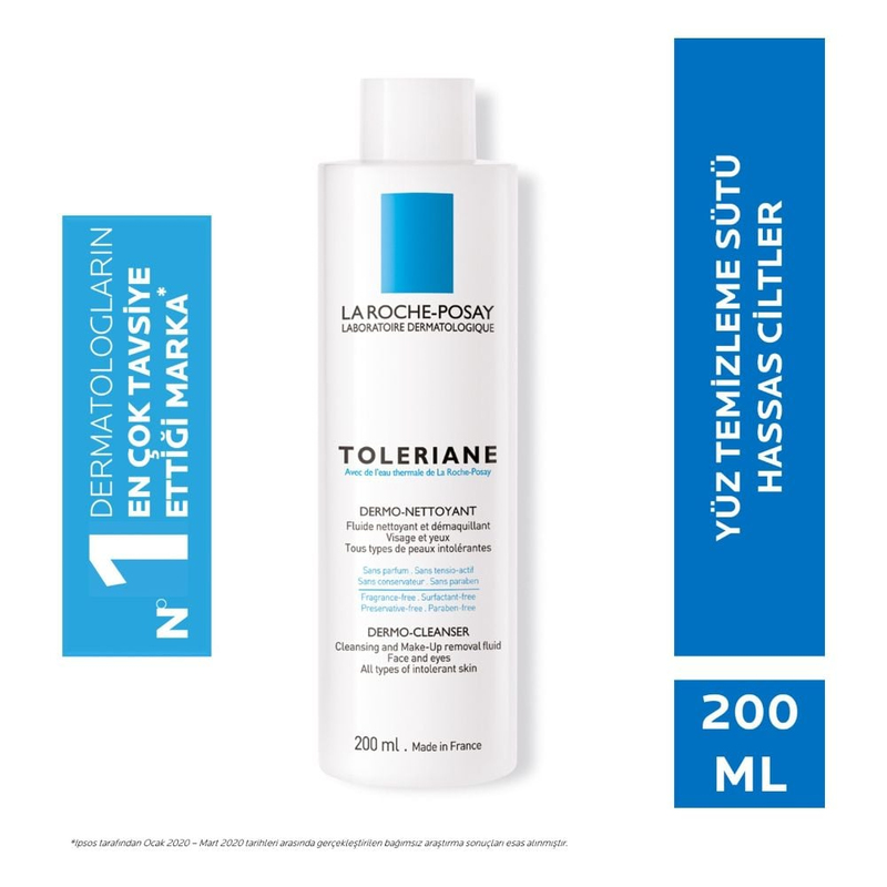 La Roche-Posay Toleriane Dermo Nettoyant Temizleme Sütü Ultra Hassas Ciltler 200Ml