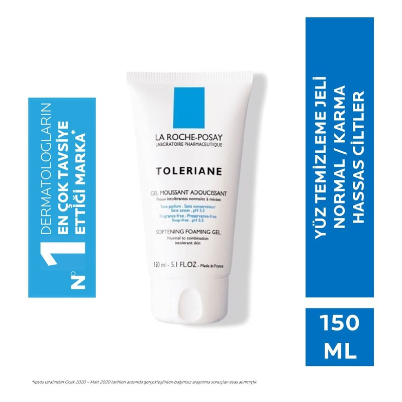 La Roche-Posay Toleriane Gel Mousse Köpüren Temizleyici Jel Hassas/Karma Ciltler 150Ml