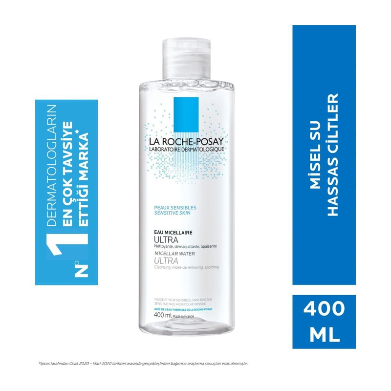 La Roche-Posay Yüz&Göz&Dudak Temizleyici Misel Su Micellar Hassas Ciltler 400Ml