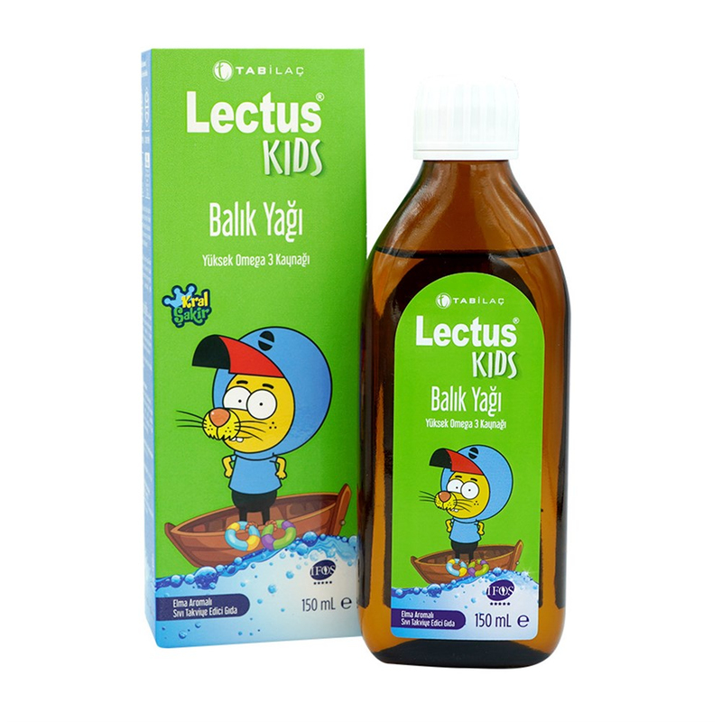 Lectus Kids Balık Yağı Elma Aromalı 150 ml
