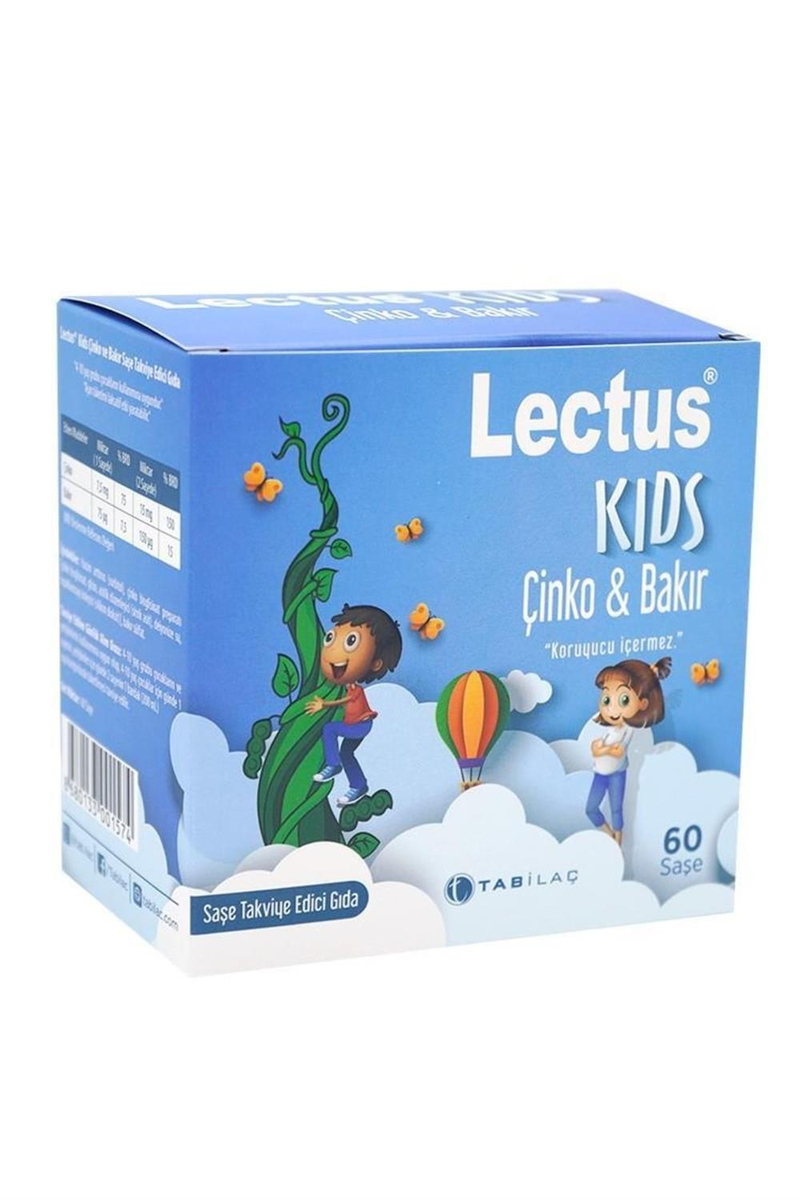 Lectus Kids Çinko & Bakır 60 Saşe