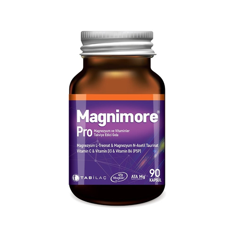 Magnimore Pro Magnezyum Vitaminler Takviye Edici Gıda 90 Kapsül