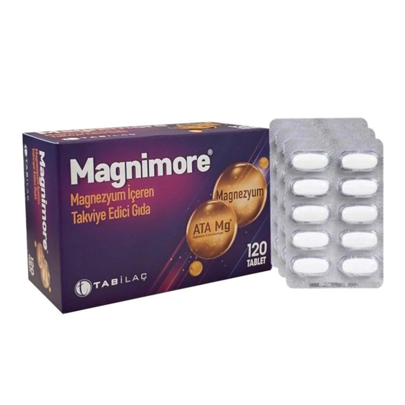 Magnimore Magnezyum Takviye Edici Gıda 120 Tablet
