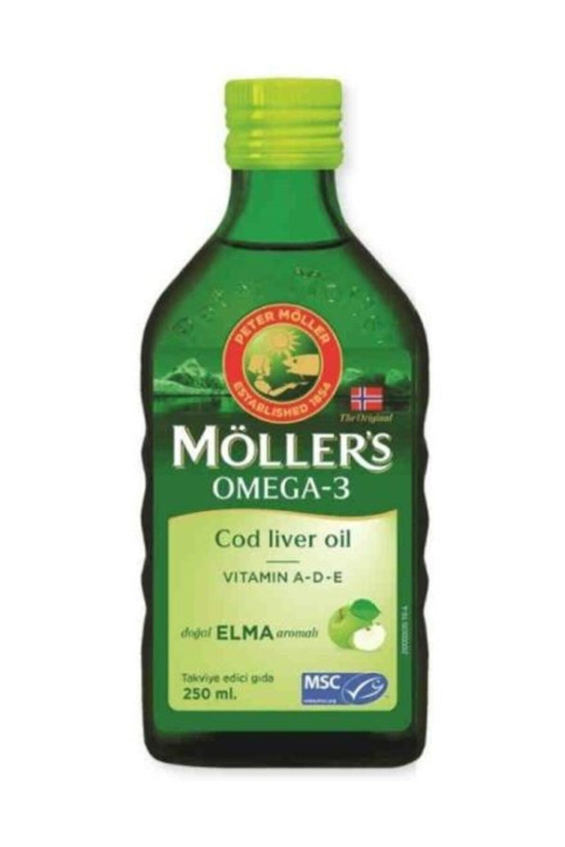 Möller's Omega 3 Balık Yağı Doğal Elma Aromalı 250 ml