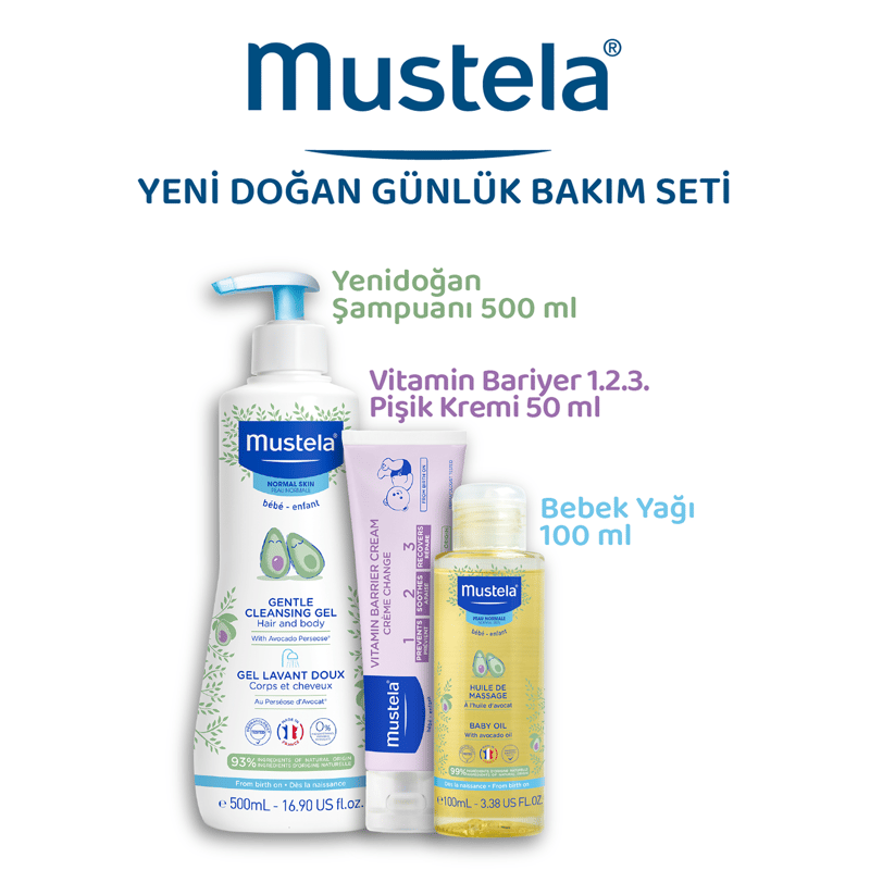 Mustela Bebek Günlük Çözüm Seti