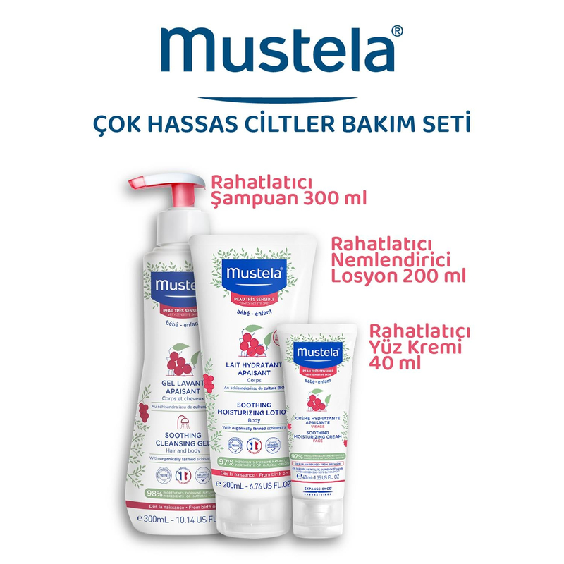Mustela Çok Hassas Ciltler Bakım Seti