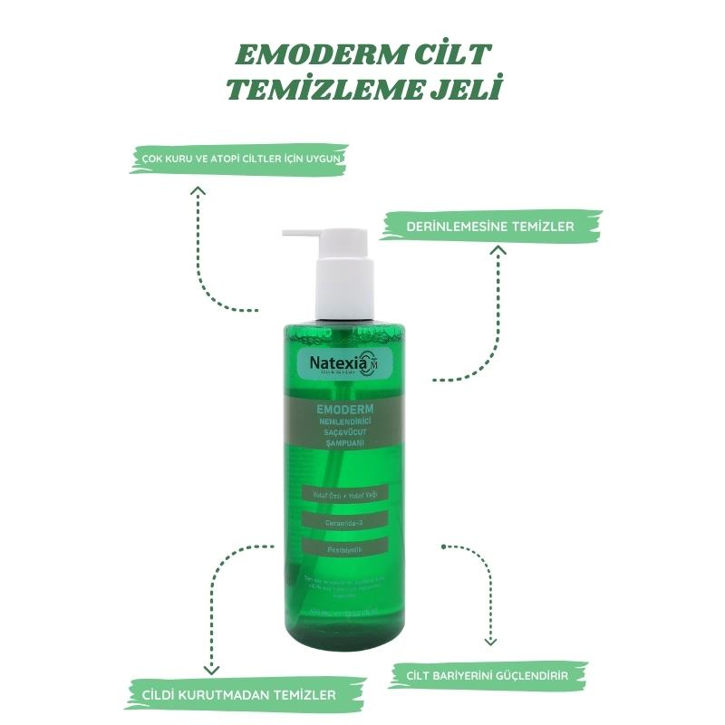 Natexia Emoderm Saç & Vücut Şampuanı 400 ml