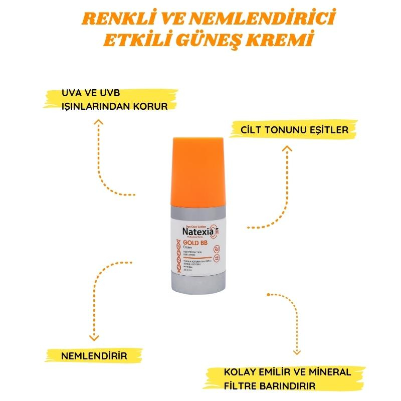 Natexia Gold BB Krem SPF50+ 50 ml