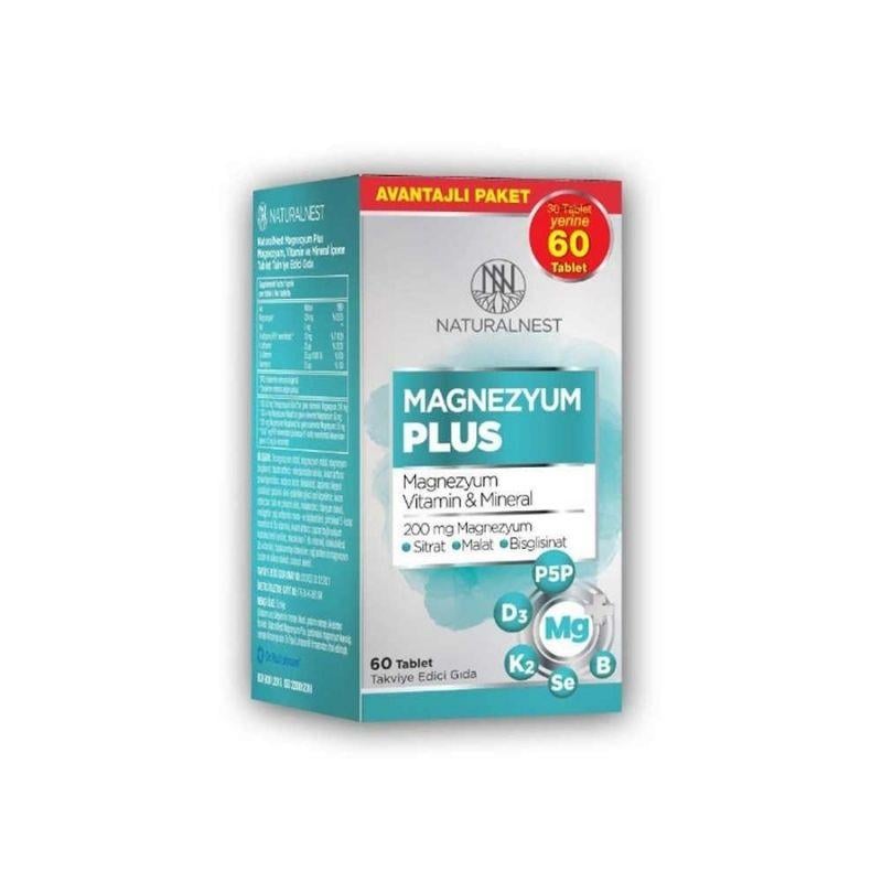 Naturalnest Magnezyum Plus 60 Tablet