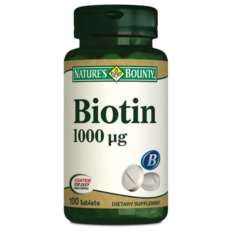 Nature's Bounty Biotin 1000 mcg 100 Tablet