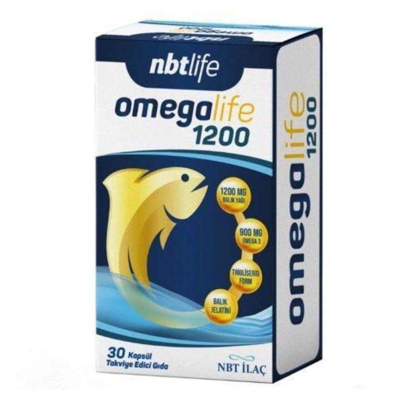 Nbt Life Omegalife 1200MG 30 Kapsül