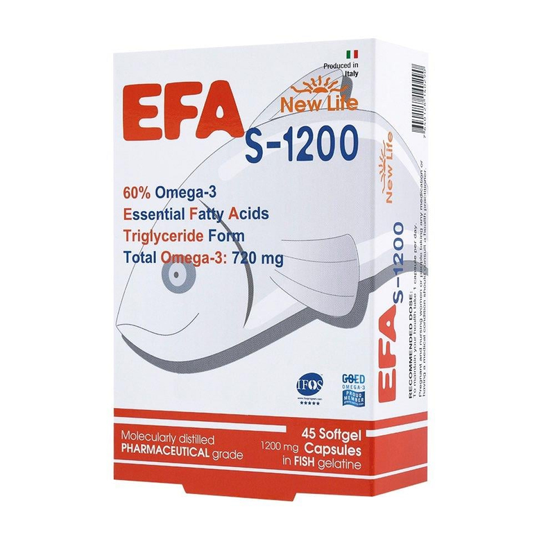 NewLife Efa S 1200 Balık Yağı 45 Kapsül
