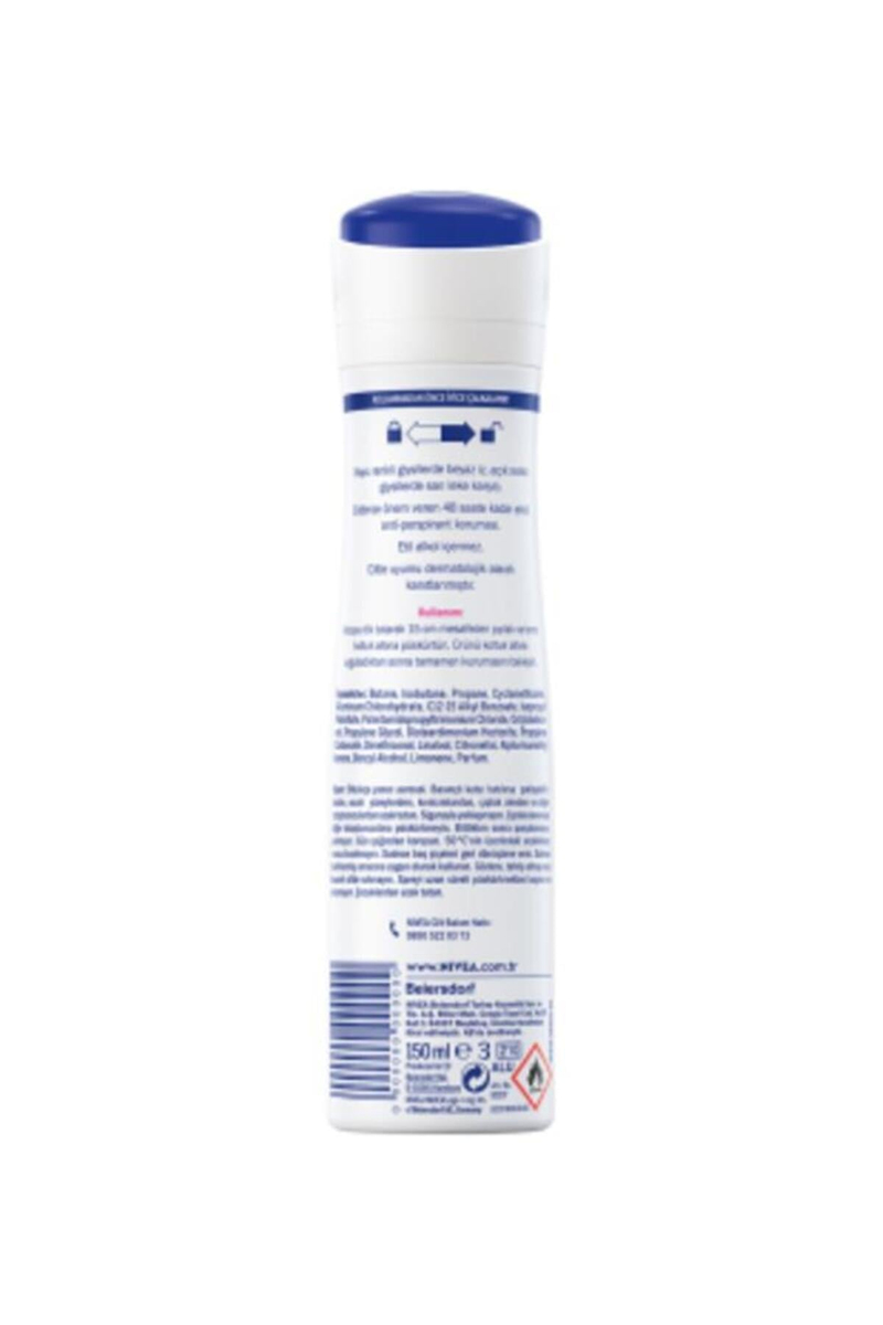 NIVEA Kadın Sprey Deodorant Black & White 150 ml x3