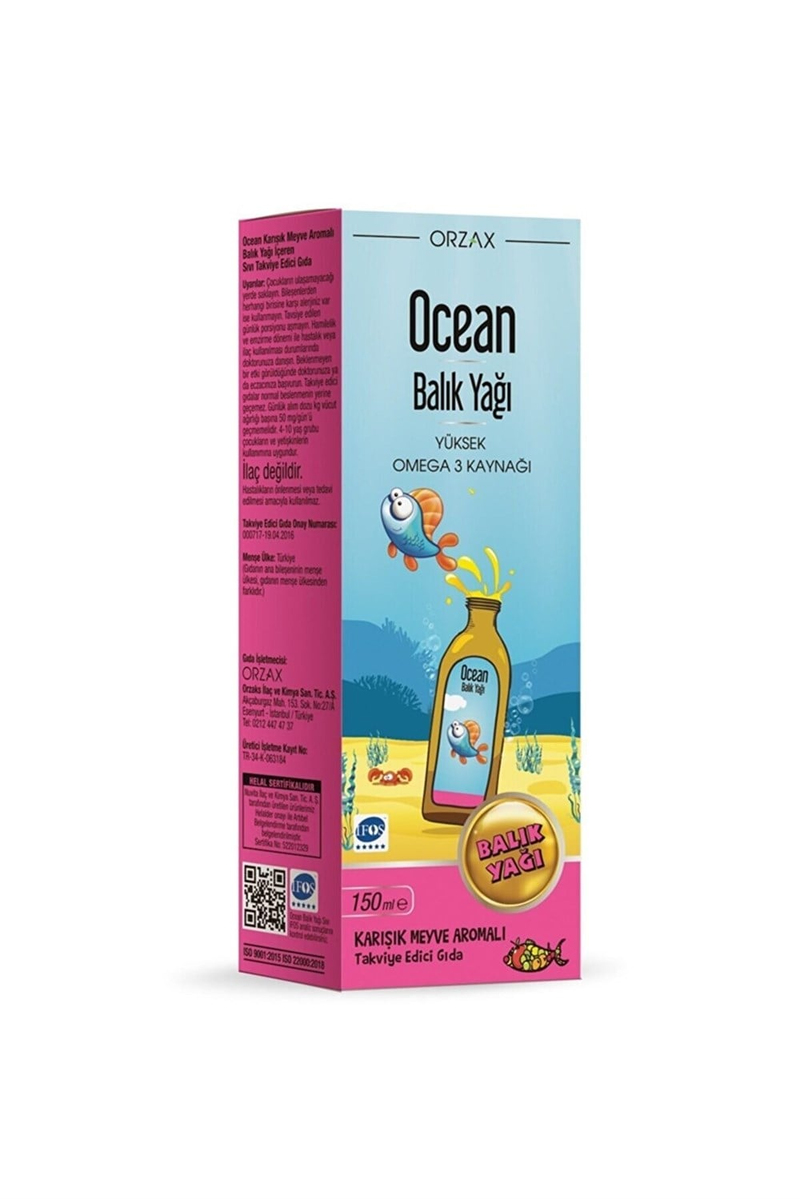 Ocean Plus Şurup 150 ml Karışık Meyve Aromalı