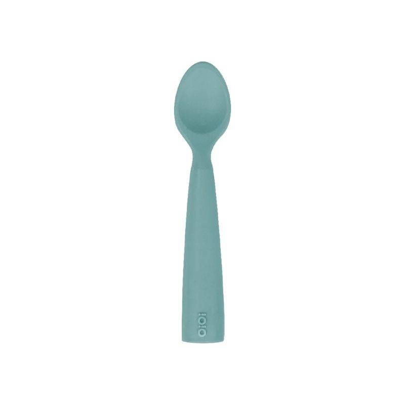 OİOİ Silikon Nam Nam Mama Kaşığı 6 Ay + Aqua Green
