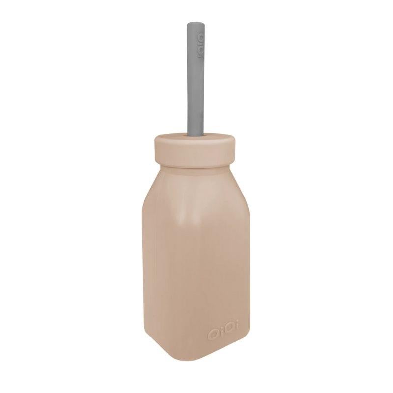 OİOİ Şişe+ Pipet 6 Ay+ Buble Beige Powder Grey