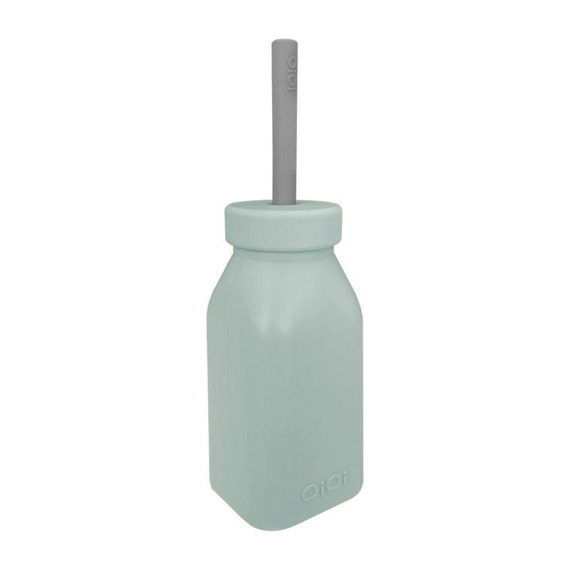 OİOİ Şişe + Pipet 6 Ay+ River Green Powder Grey