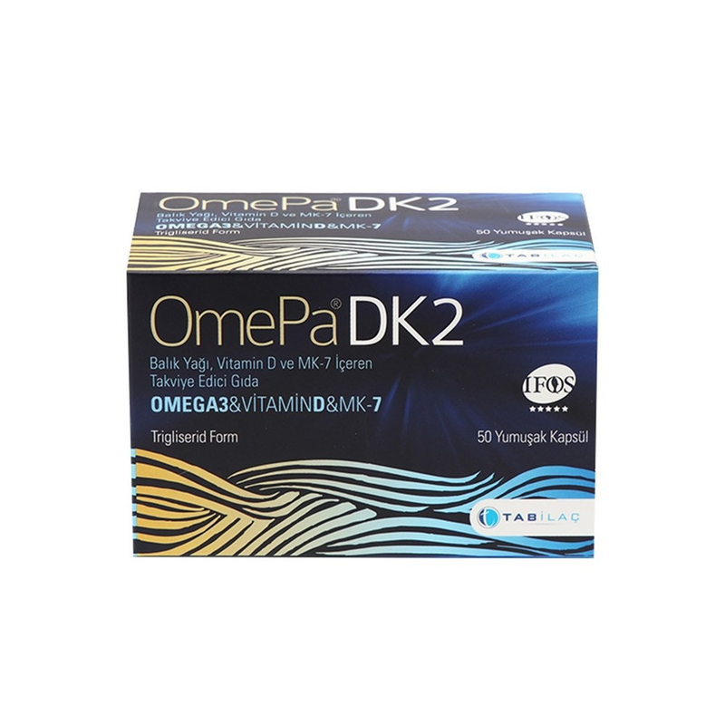 Omepa DK2 Vitamin D7 + Mena Q7 - 50 Yumuşak Kapsül