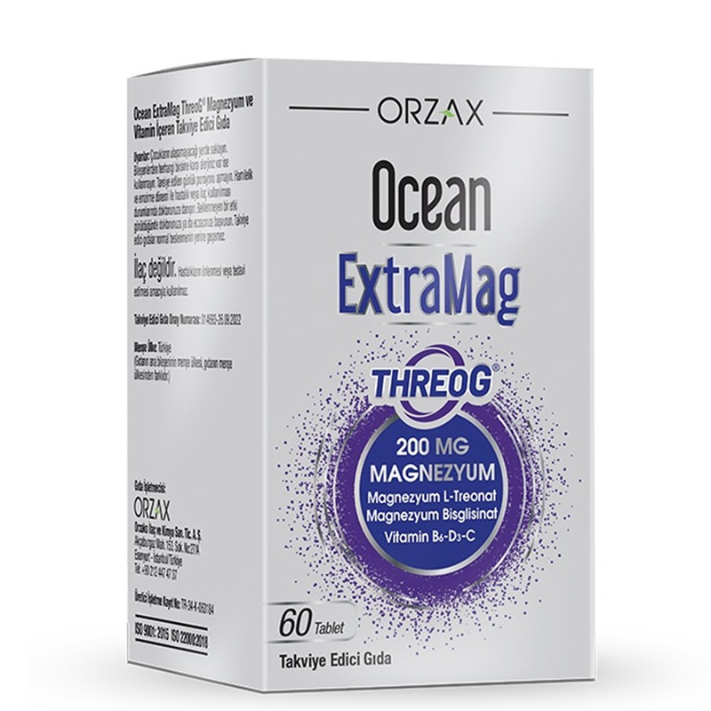 Orzax Ocean Extramag Threog Takviye Edici Gıda 60 Tablet