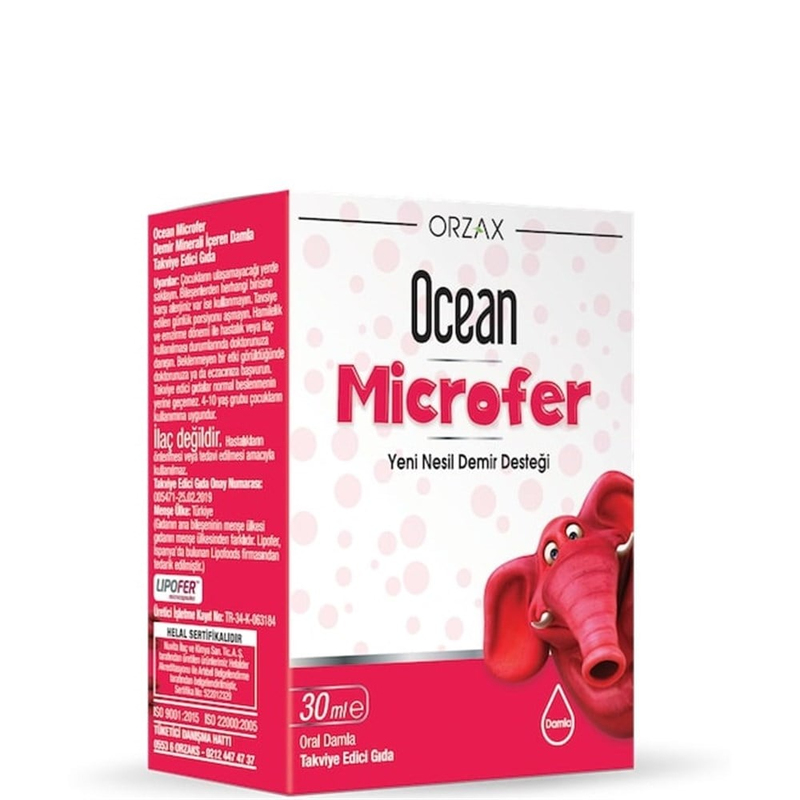 Orzax Ocean Microfer Yeni Nesil Demir Desteği 30 ml