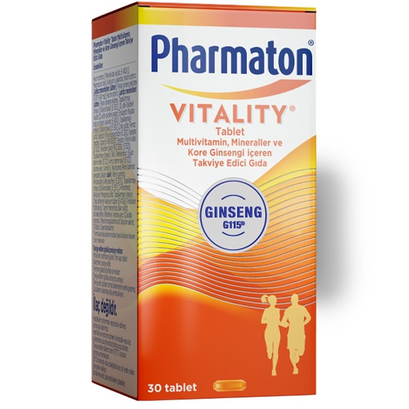 Pharmaton Vitality 30 Tablet - Ginseng G115, Multivitamin Ve Mineraller
