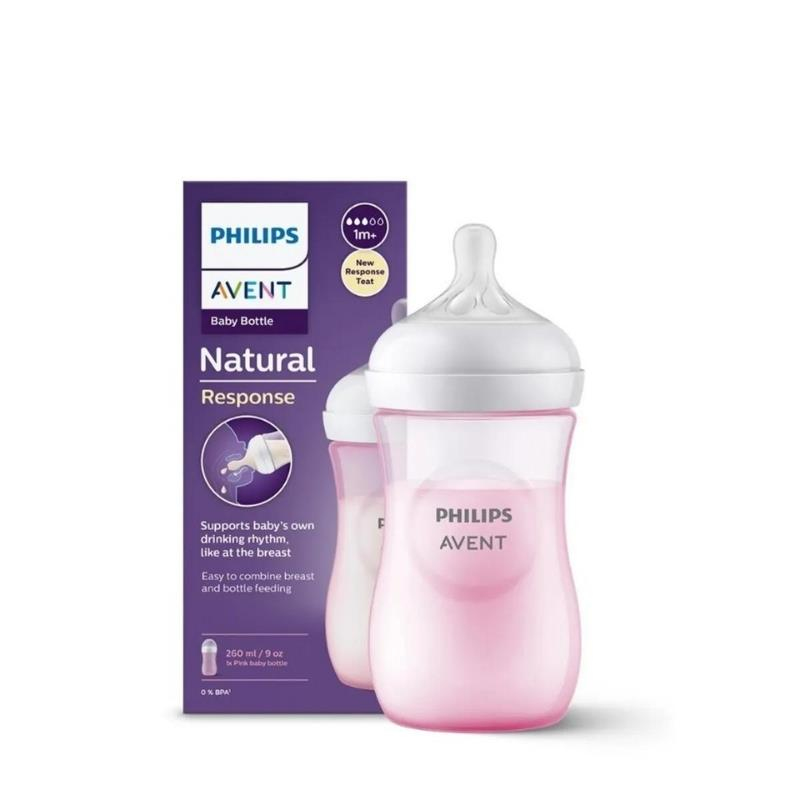 Philips Avent Natural PP Pembe Biberon 1+Ay 260 ml